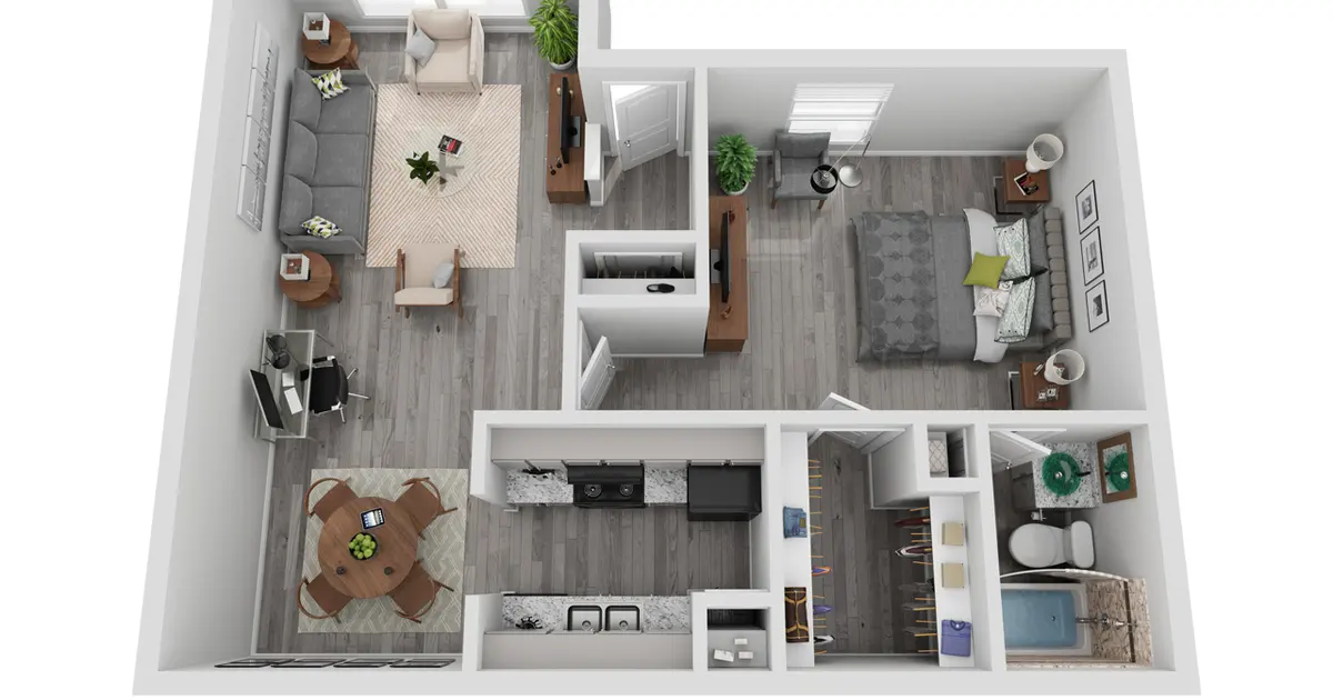 Unit 411 1X1F Renovated Casa Verde Apartments